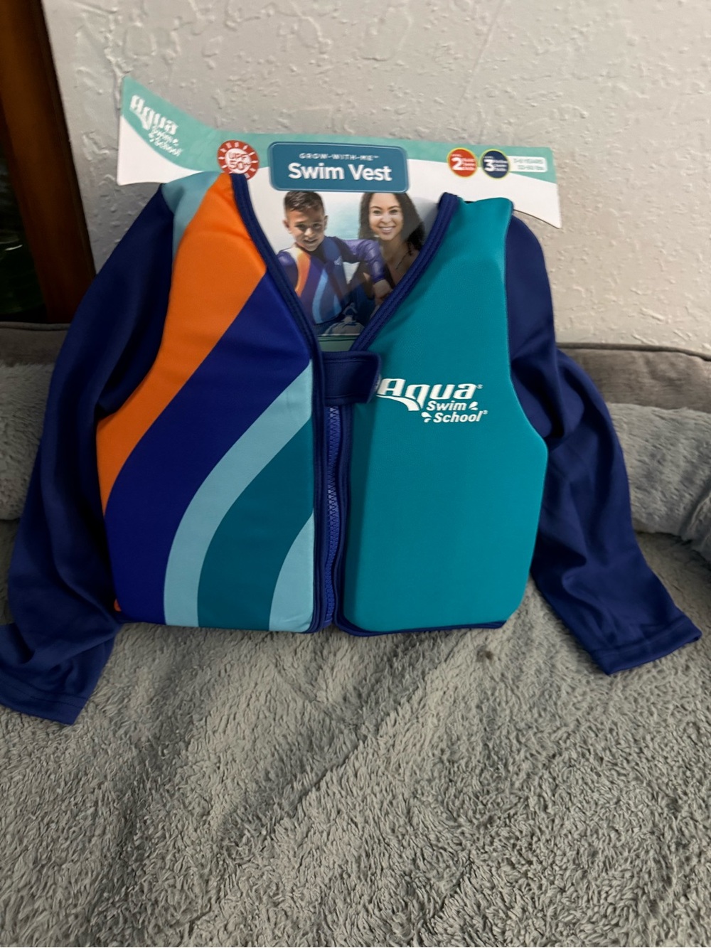 Teal & Navy Kids Swim Vest